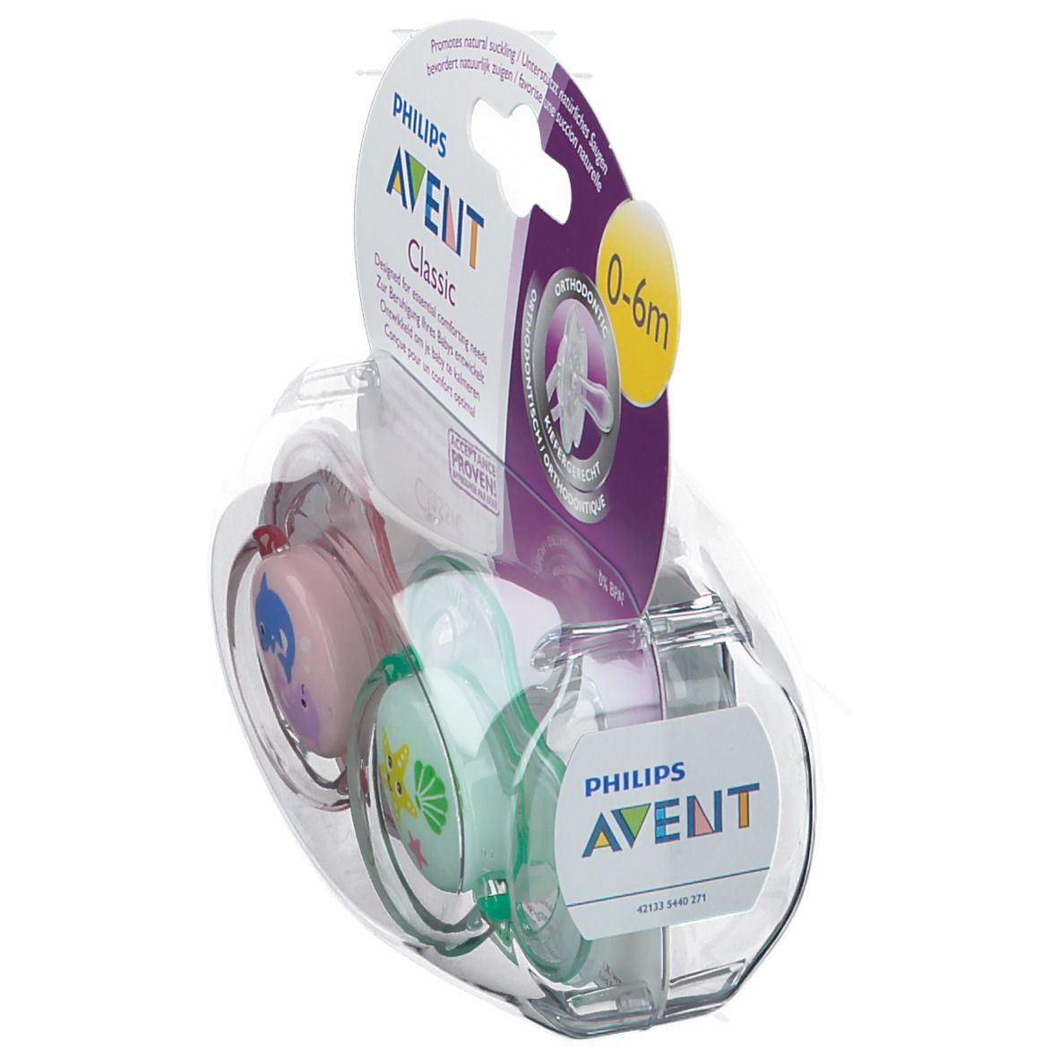 Avent Fopspeen Classic Adventures Sea 0-6 Maanden SCF169/33
