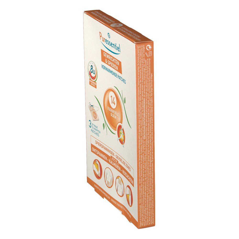 Puressentiel Articulations & Muscles 14 Huiles Essentielles Roller 75 ml + 3 Patches Chauffants A -50%
