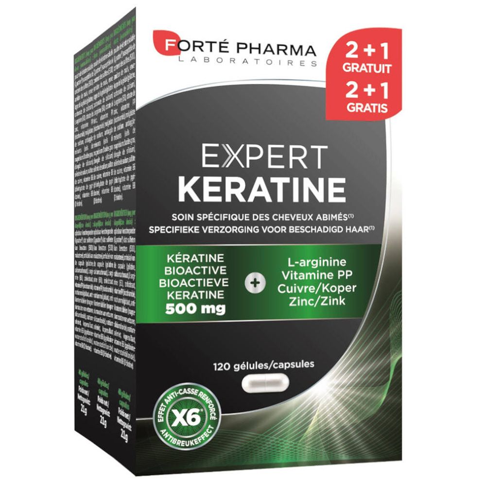 Forté Pharma Expert Keratine 2+1 GRATIS