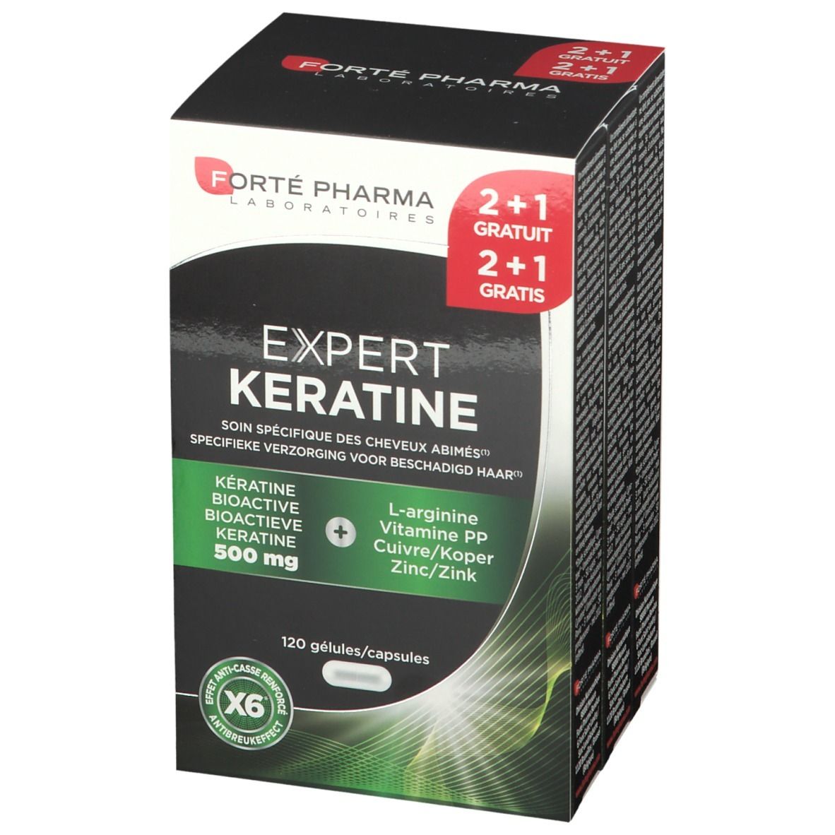 Forté Pharma Expert Keratine 2+1 GRATIS