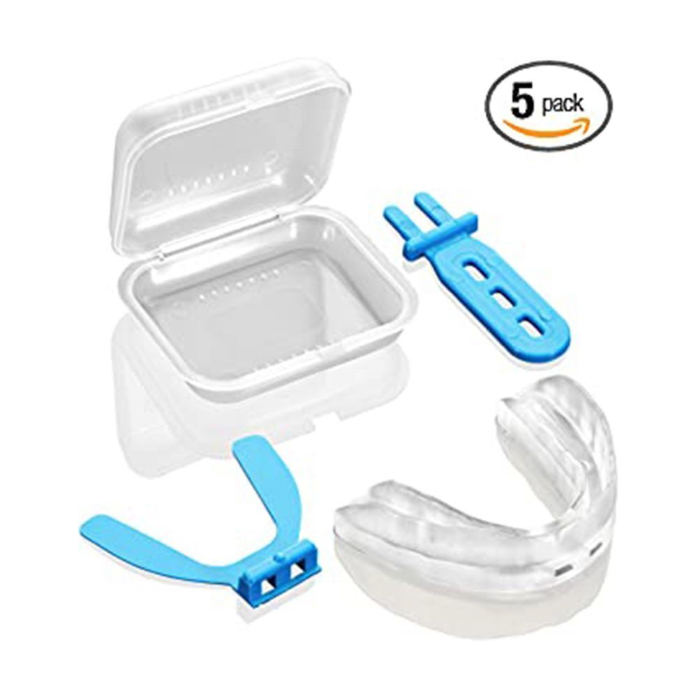 Gouttière Solu Brux, boîte de rangement, deux poignées bleues. Pack de 5.