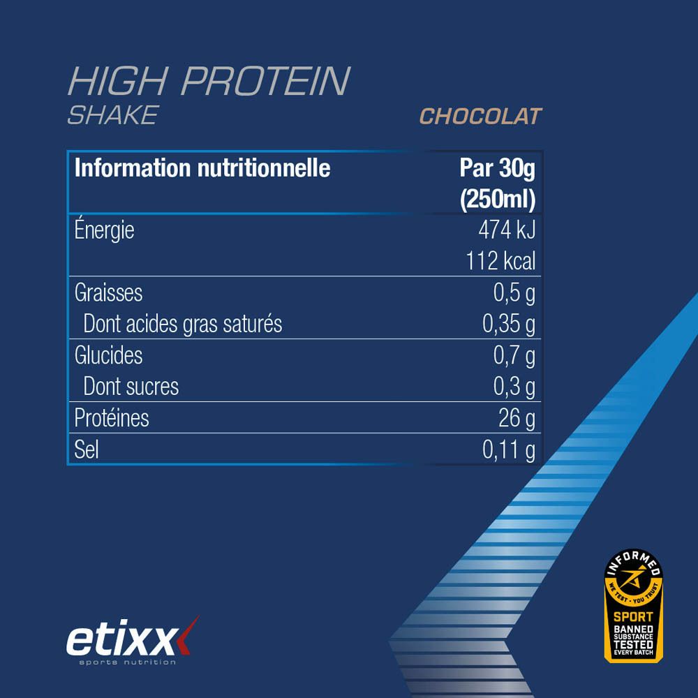 Etixx High Protein Shake Choco