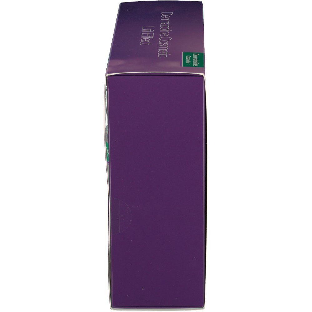 Dermatoline Cosmetic Lift Effect verpakking, paars. Zijaanzicht met productnaam en logo.