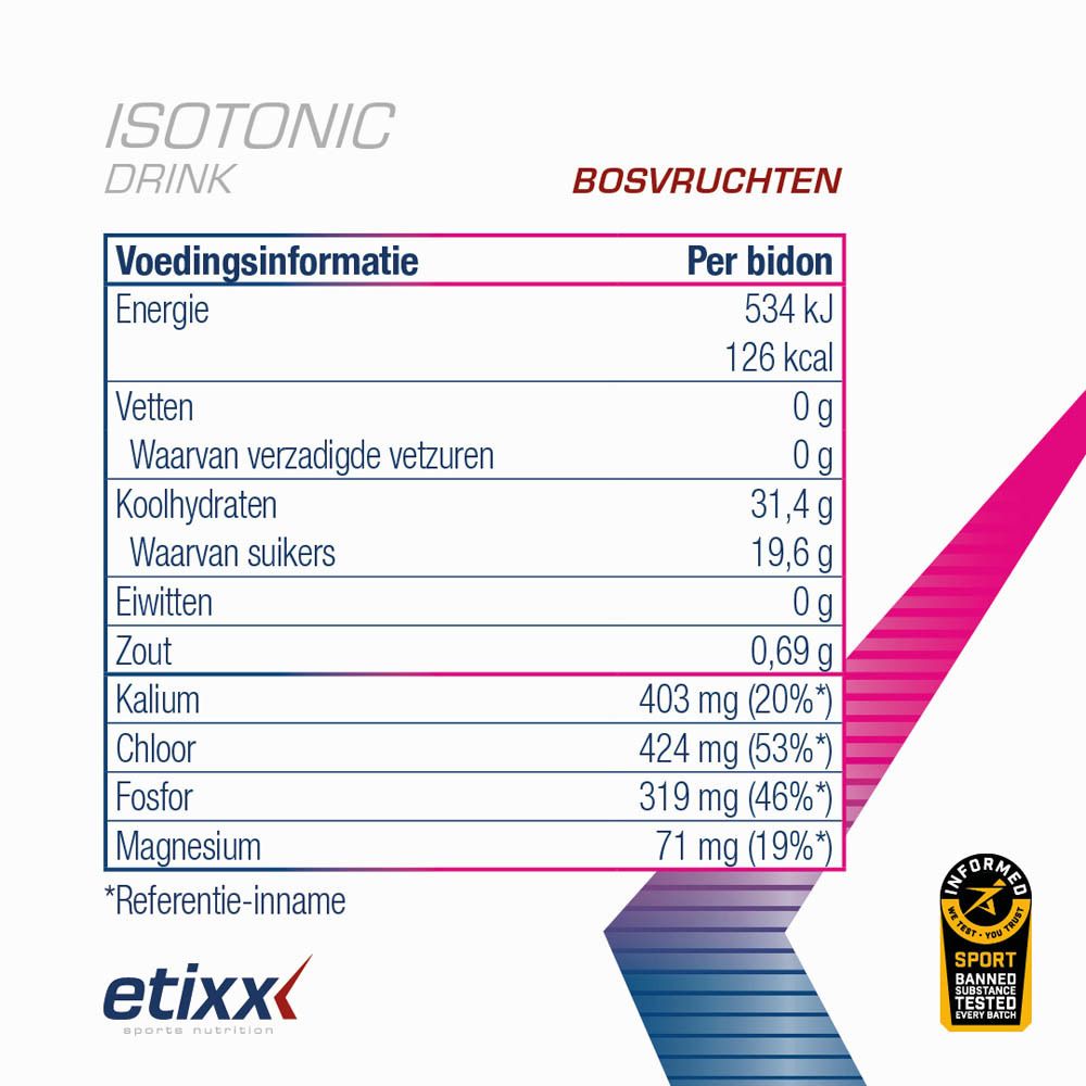 Etixx Isotonic Drink Forest Fruits