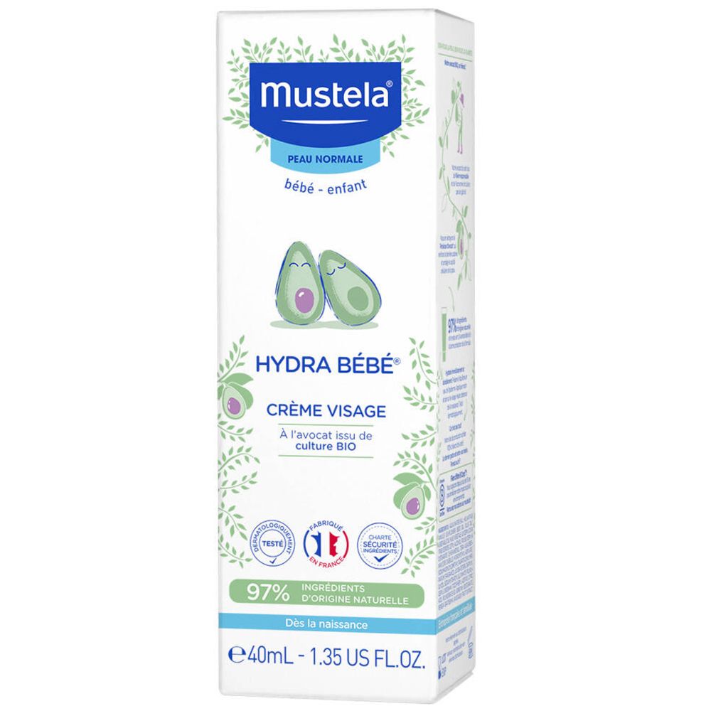 Mustela Hydra Bébé Crème Visage Peau Normale