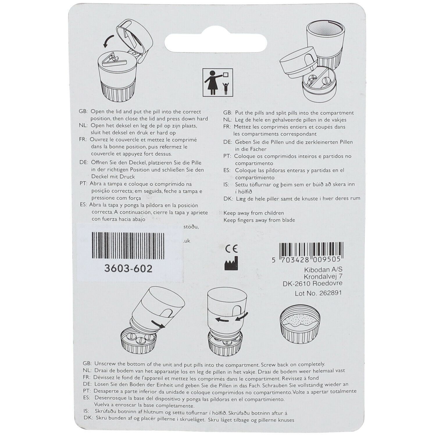 Kibodan 4-in-1 Pill Crusher