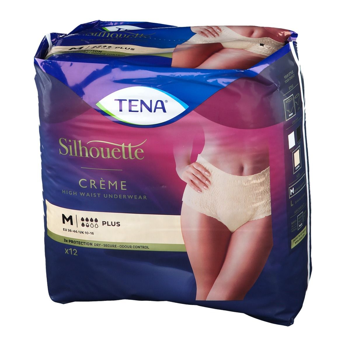 TENA Silhouette Plus Taille Haute Crème Medium