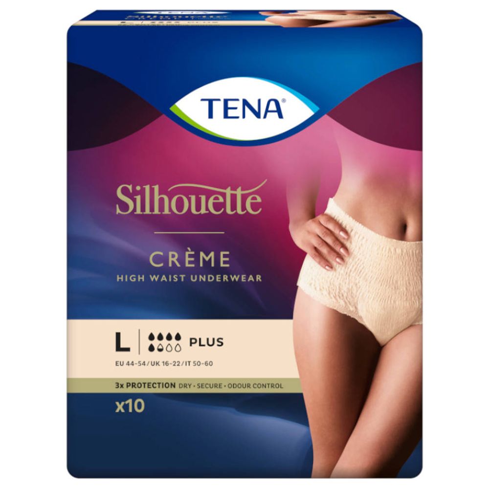TENA Silhouette Plus Taille Haute Crème Large