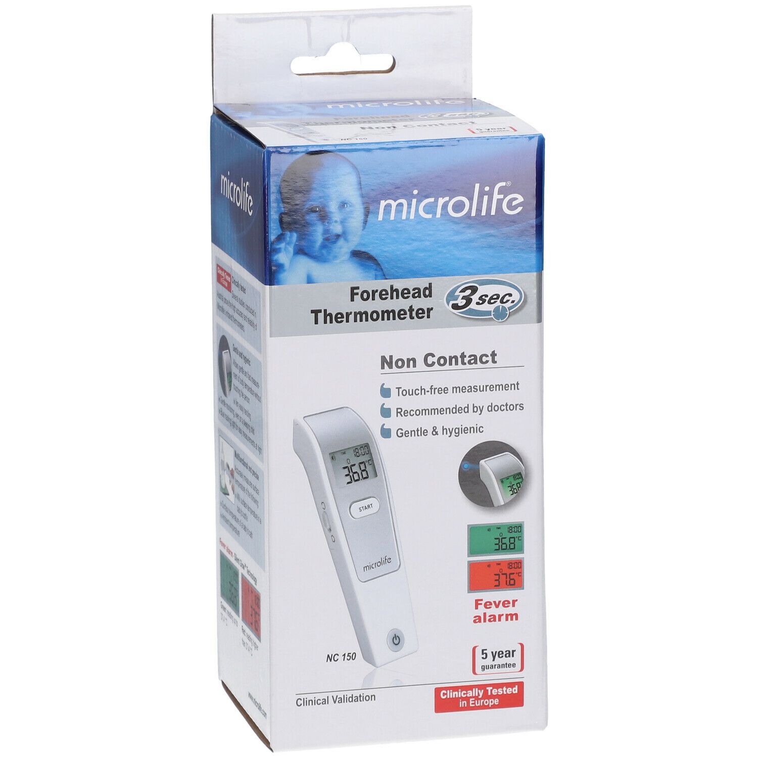 Microlife Infrarood Touch-Free Voorhoofdthermometer NC150