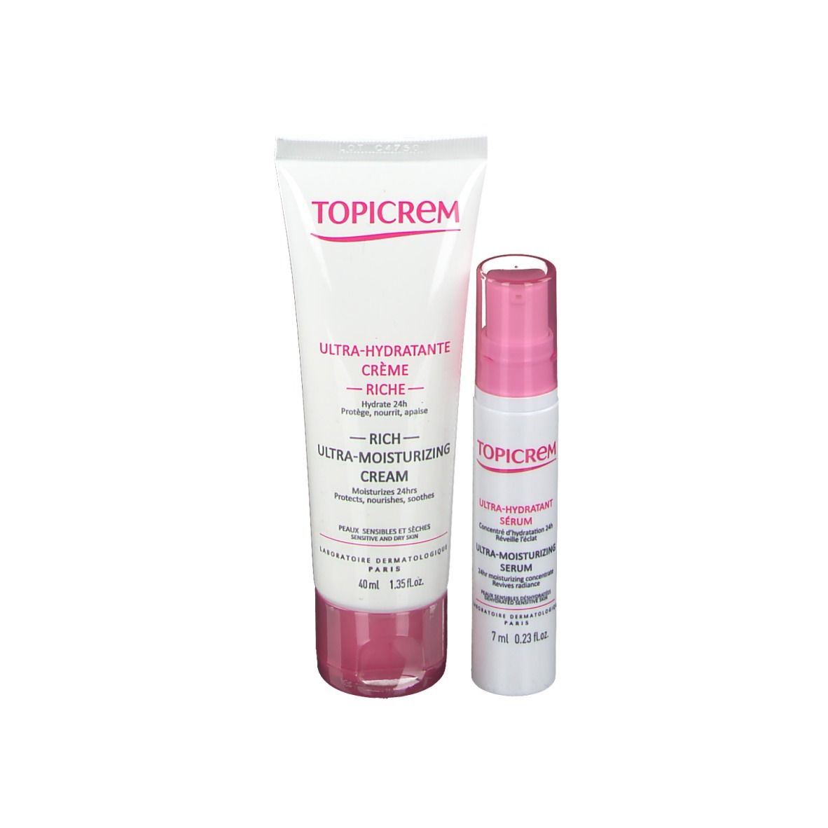 Topicrem Ultra-Hydratante Crème Riche Visage + Ultra Hydratant Sérum 1 ...