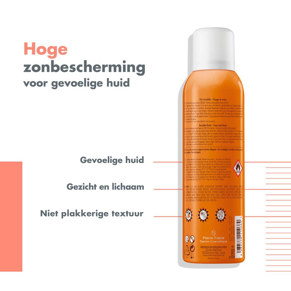 Avene product. Close-up van gele vloeistofdruppels. Droge olie.