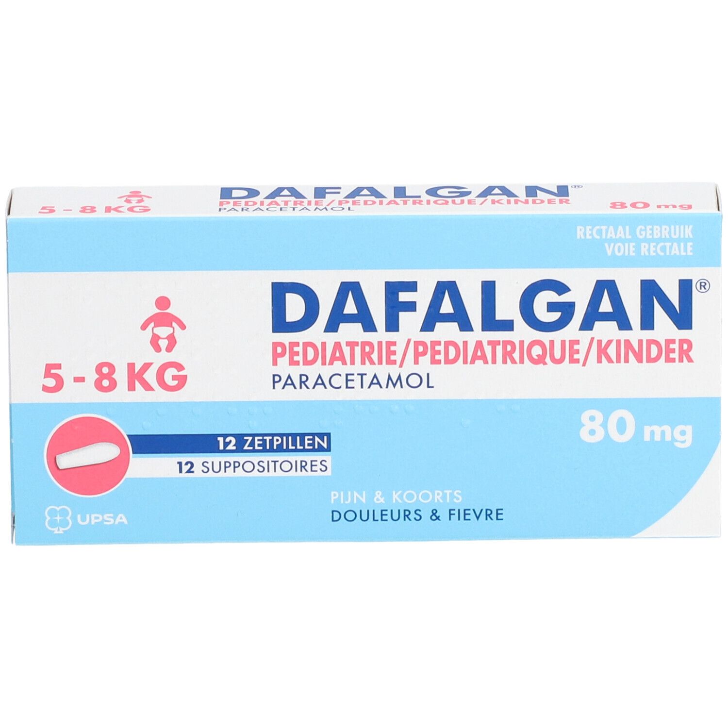 Dafalgan® Pédiatrique 80 mg Paracétamol | Douleurs & Fièvre