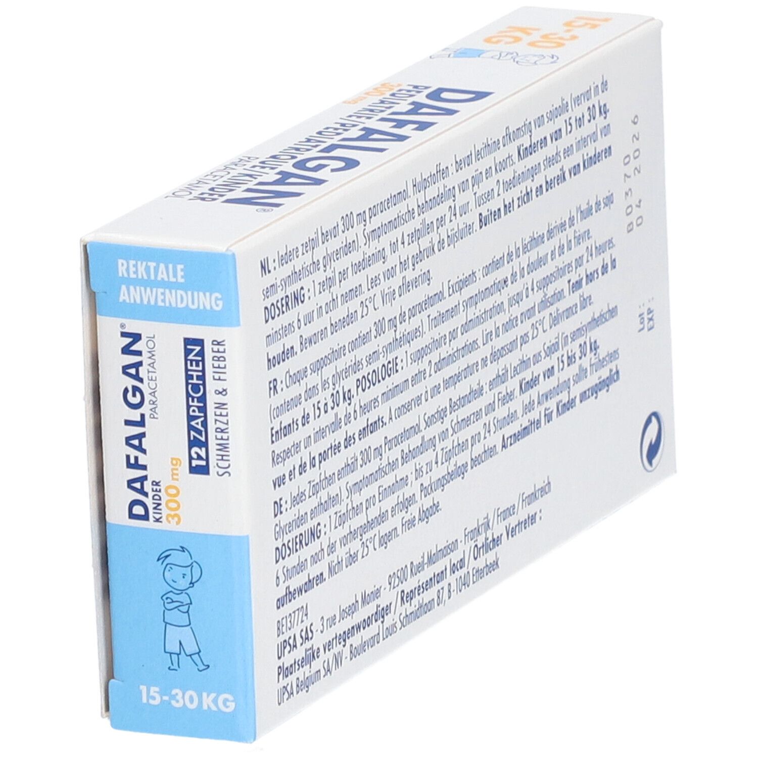 Dafalgan® Pédiatrique 300 mg Paracétamol | Douleurs & Fièvre