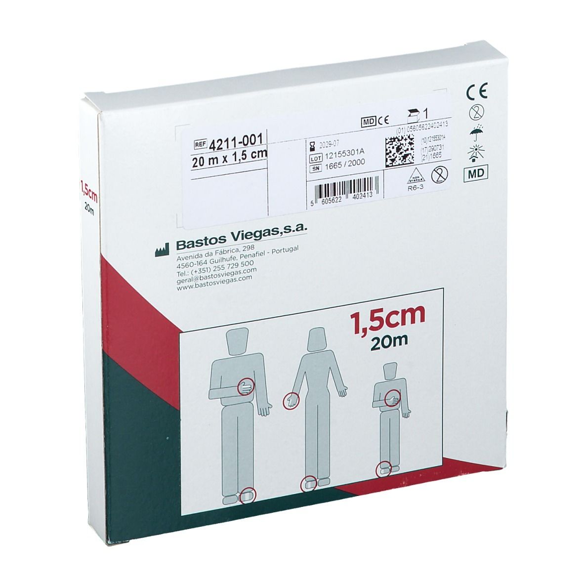 Tubegauz A1 1,5 cm x 20 m Remplissage