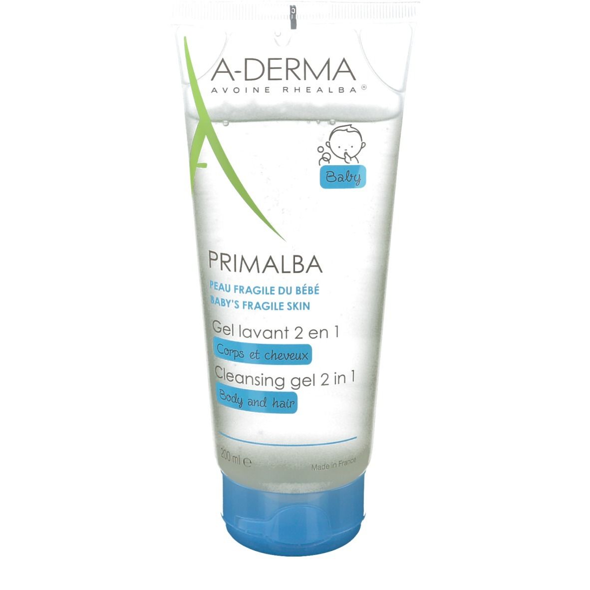 A-Derma Primalba Reinigingsgel 2-In-1