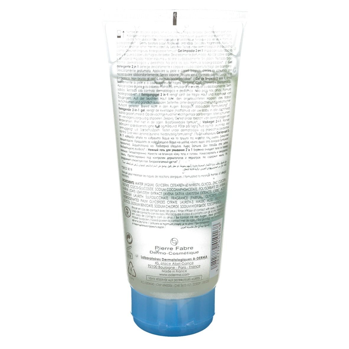 A-Derma Primalba Reinigingsgel 2-In-1