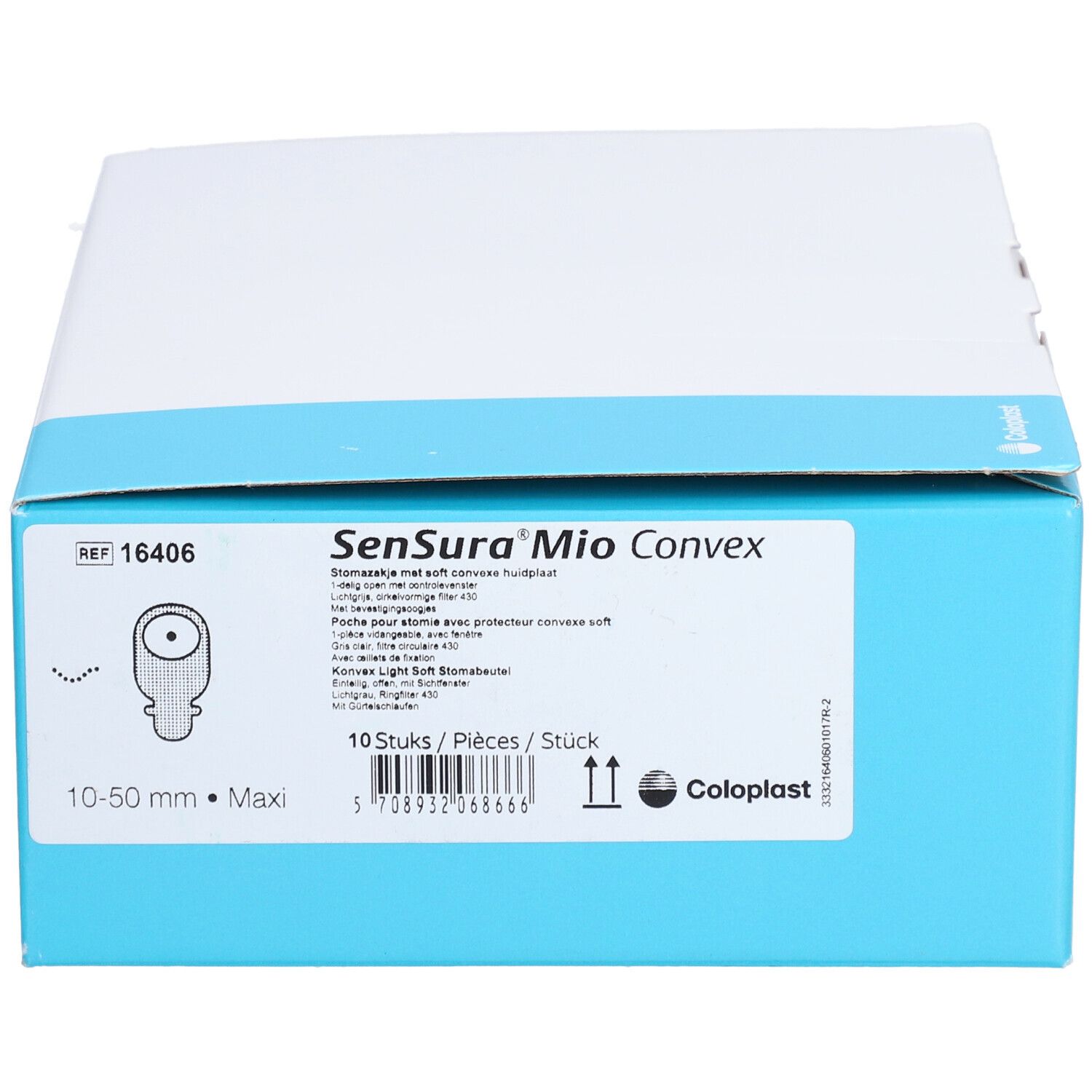 Sensura Mio Convex Pochettes Ventrales pour Ileost Soft 50mm