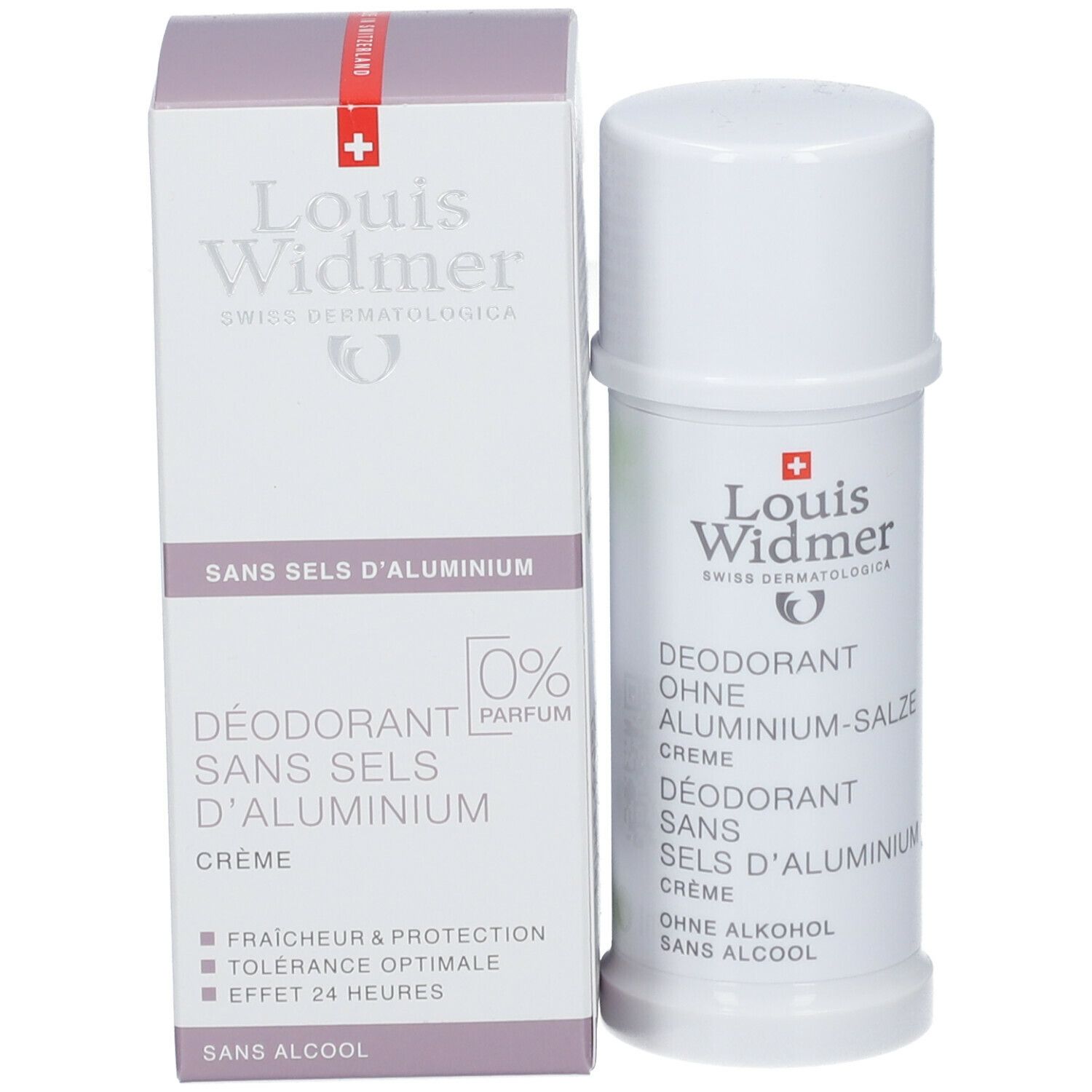 Louis Widmer Deo Crème Sans Sels d'Aluminium Sans Parfum