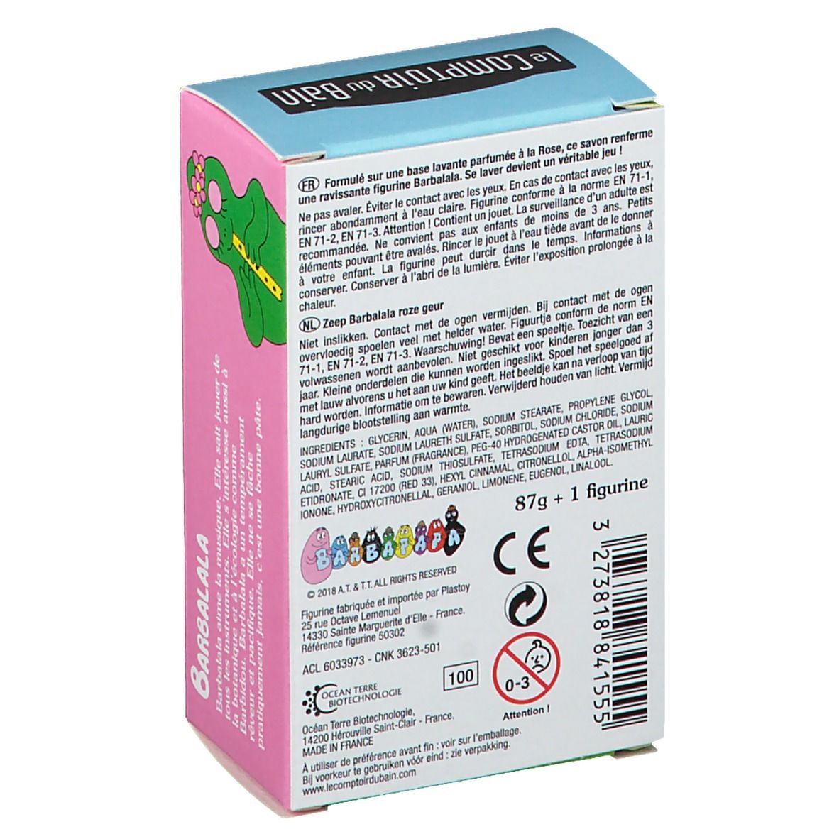 Le Comptoir du Bain Barbapapa Savon Barbalala Rose