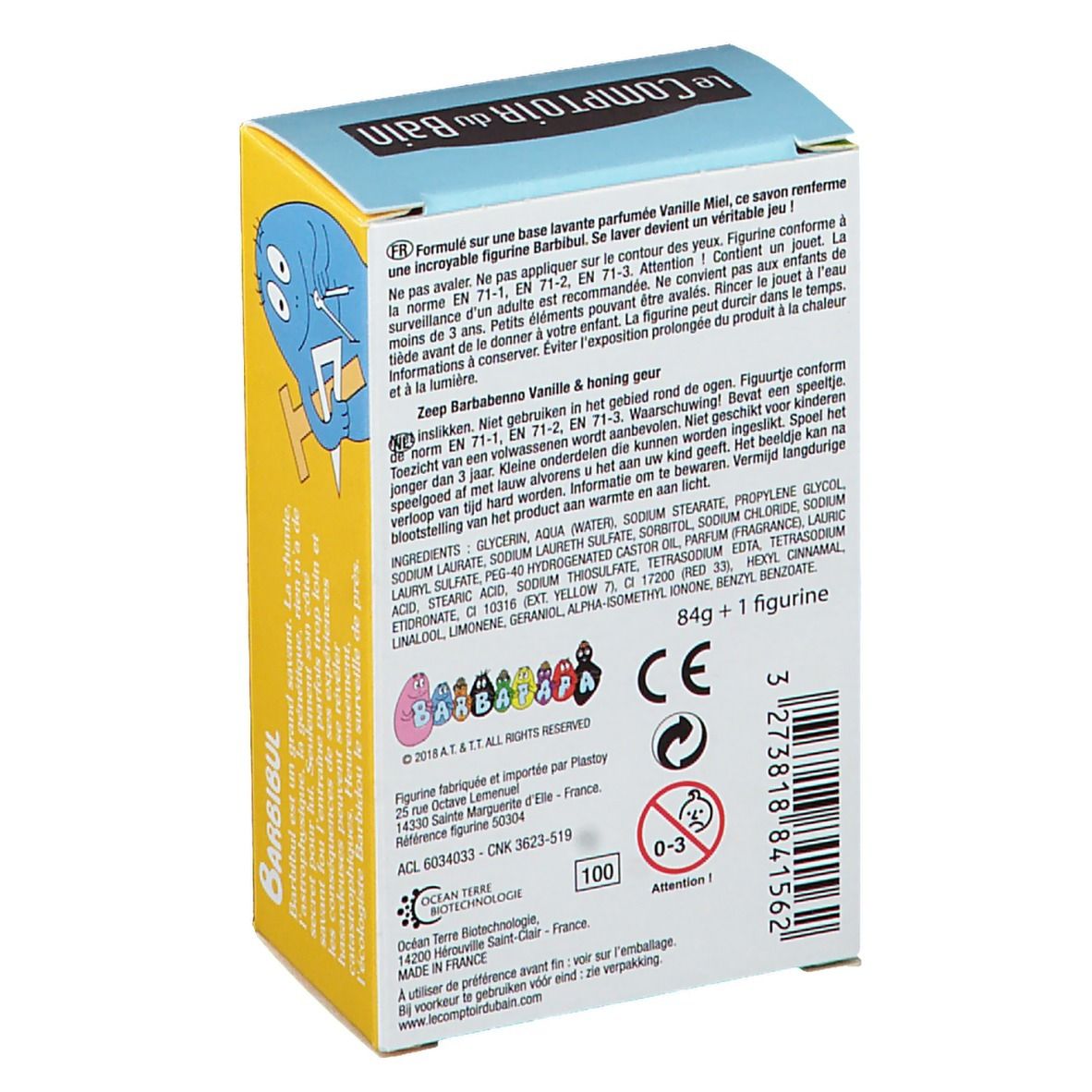 Le Comptoir du Bain Barbapapa Savon Barbibul Vanille - Miel