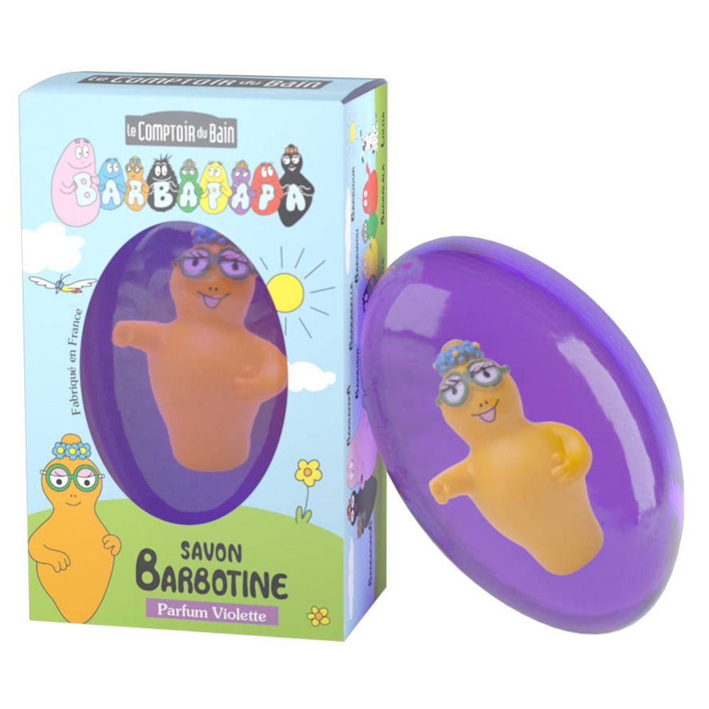 Le Comptoir du Bain Barbapapa Savon Barbotine Violette