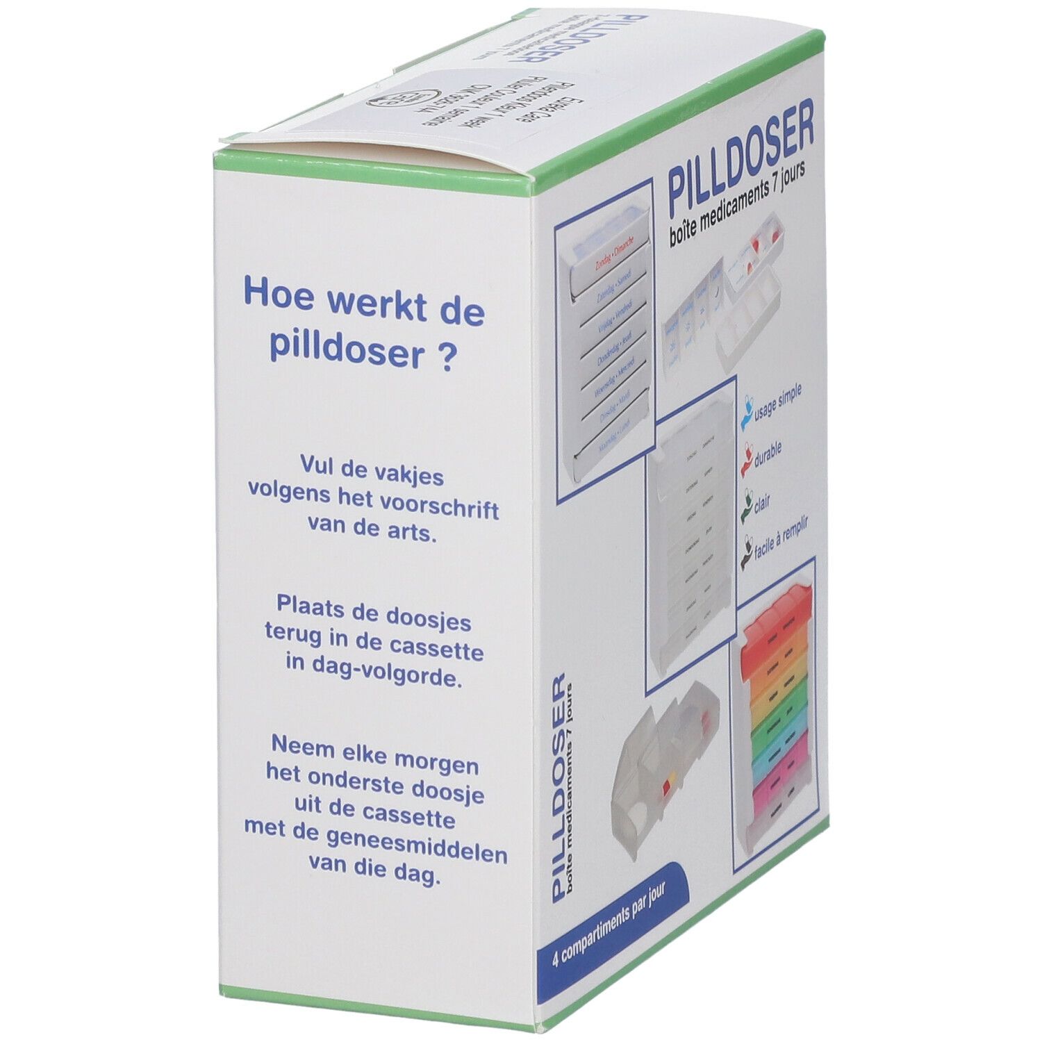 Eureka Care® Pillendoos Kleur 1 Week