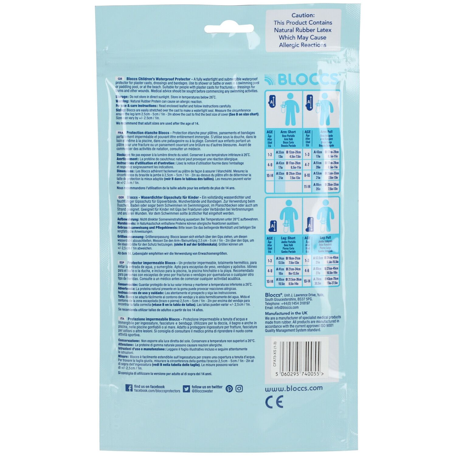 Sealprotect Beschermhoes Sport Kind Arm 1-3Jaar 43 cm