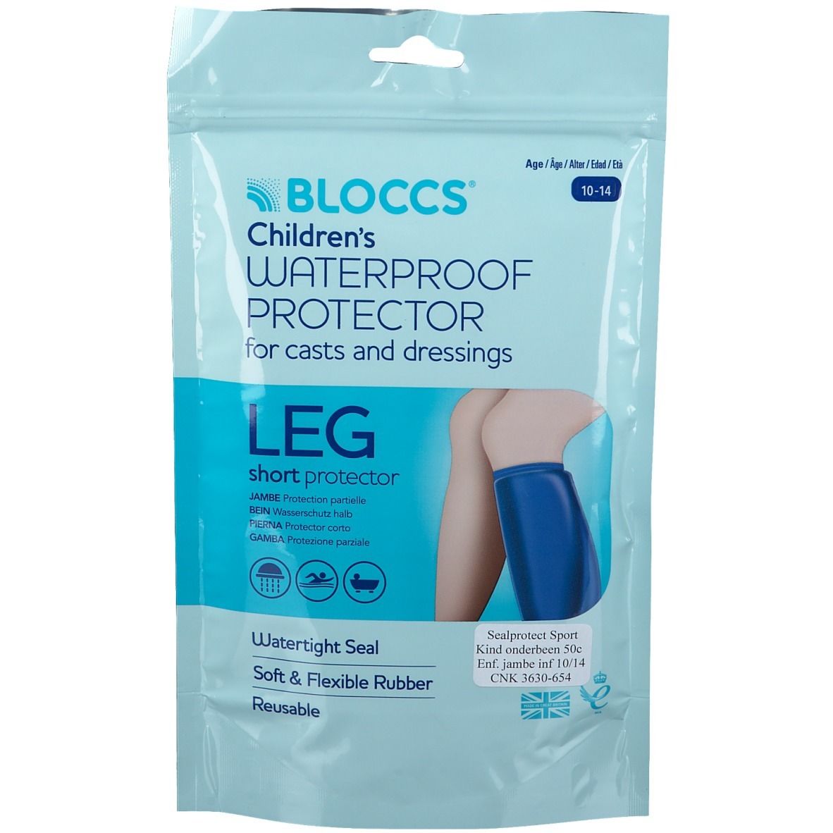 Sealprotect Housse De Protection Sport Enfant Jambe 10-14Ans 50 cm