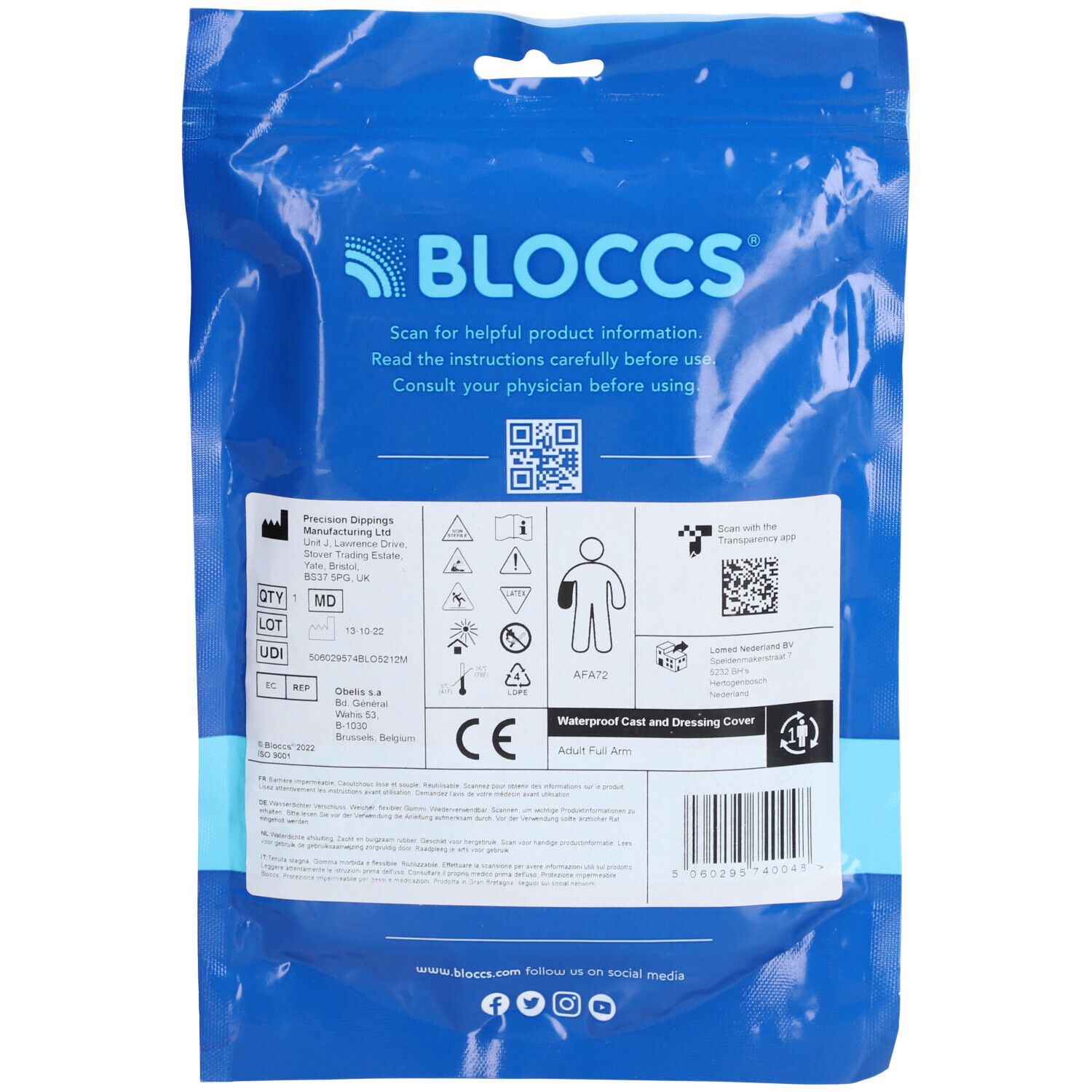 Sealprotect Beschermhoes Sport Volwassene Arm 78 cm