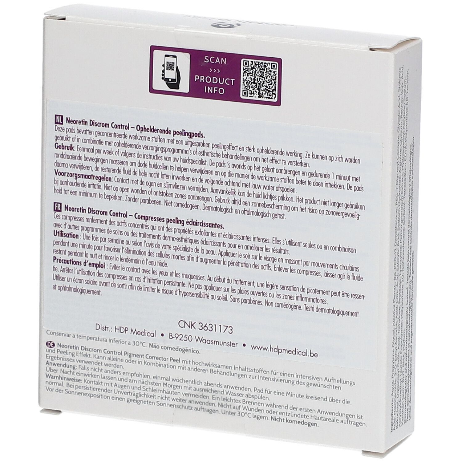 Neoretin Discrom Control Lightening Peel Pads - Anti-Bruine Vlekken Peeling