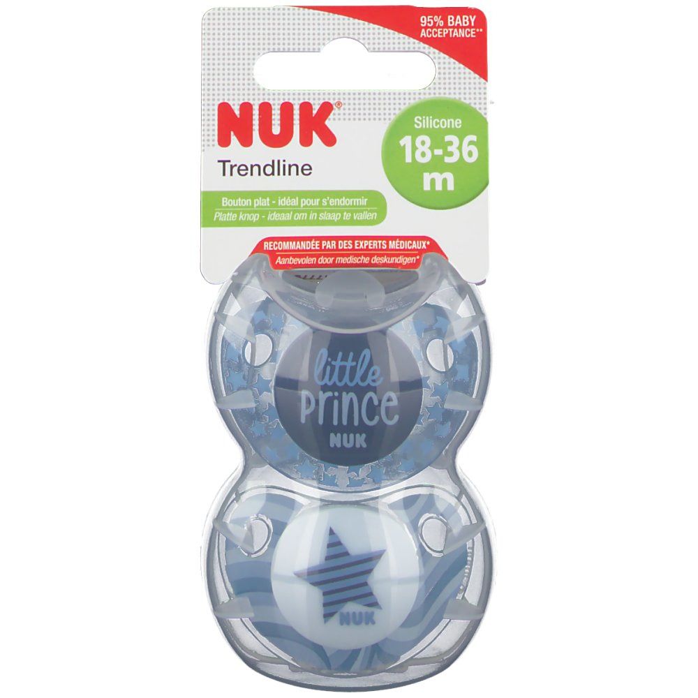NUK Sucette Trendline Day Boy Size 3 18 Mois+