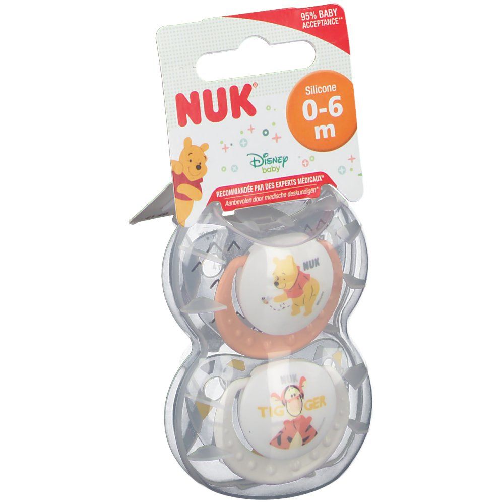 NUK Sucette Trendline Winnie The Pooh Size 1 0-6 Mois