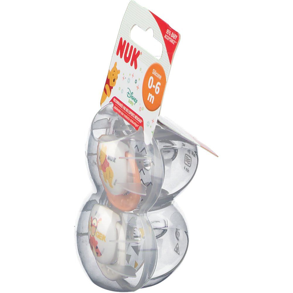 NUK Sucette Trendline Winnie The Pooh Size 1 0-6 Mois