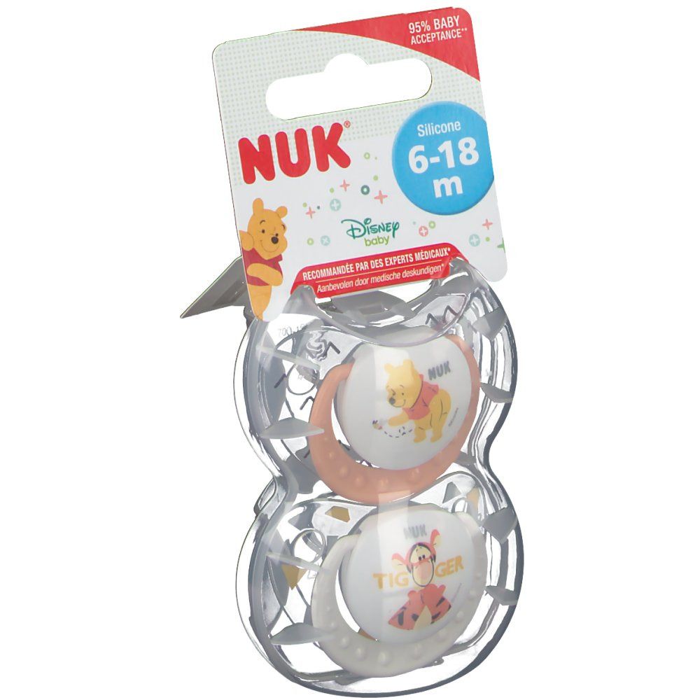 NUK Sucette Trendline Winnie The Pooh Size 2 6-18 Mois