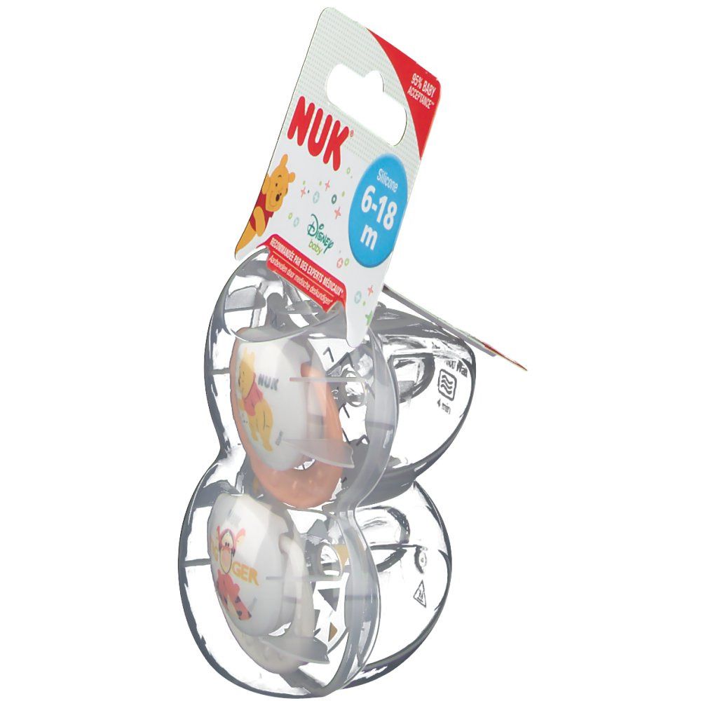 NUK Sucette Trendline Winnie The Pooh Size 2 6-18 Mois