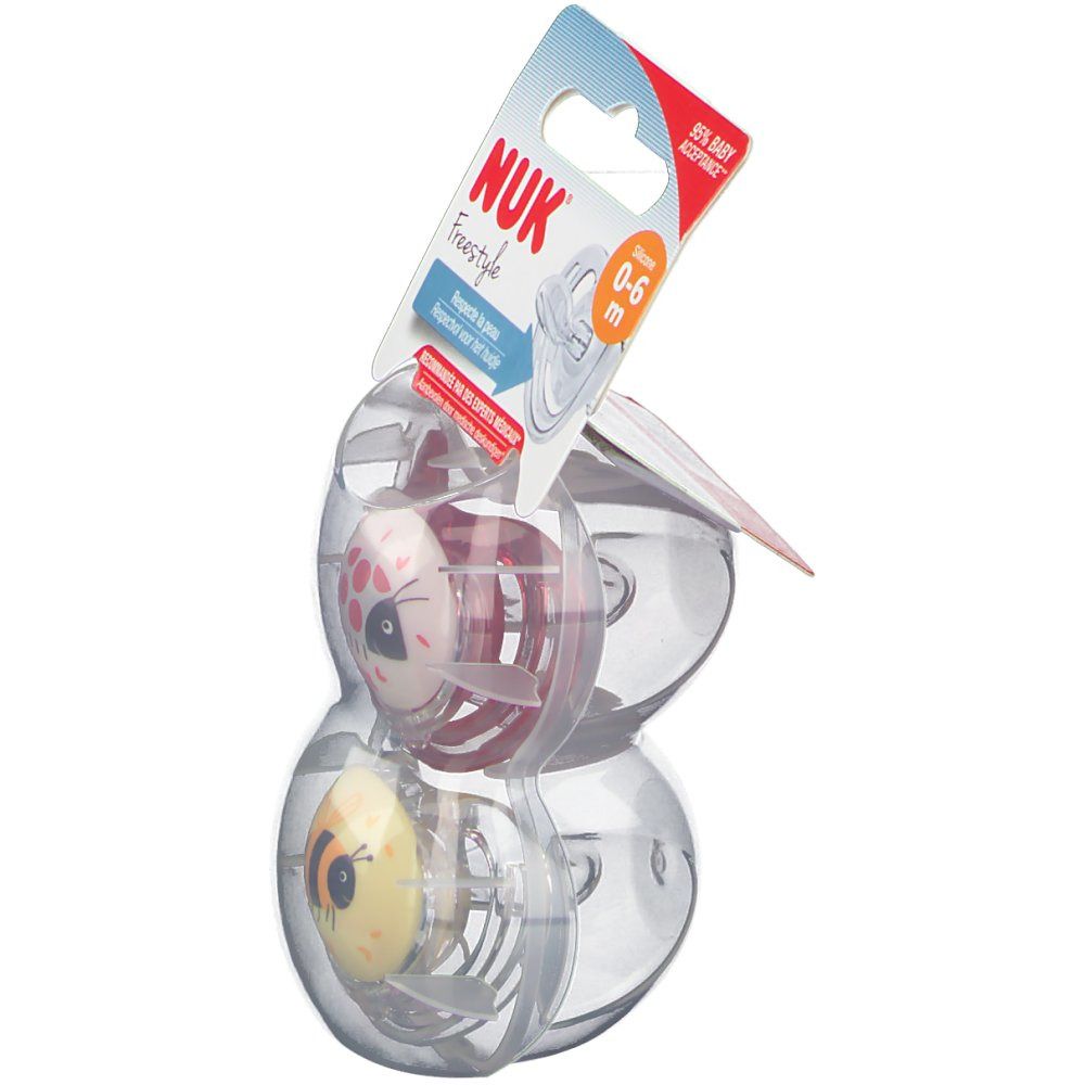 NUK Sucette Freestyle Girl Size1 0-6 Mois