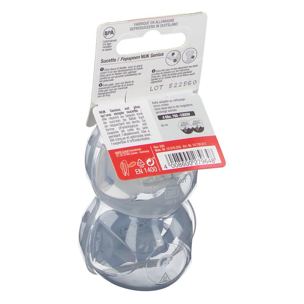 NUK Fopspeen Genius Boy Size 1 0-6Maanden