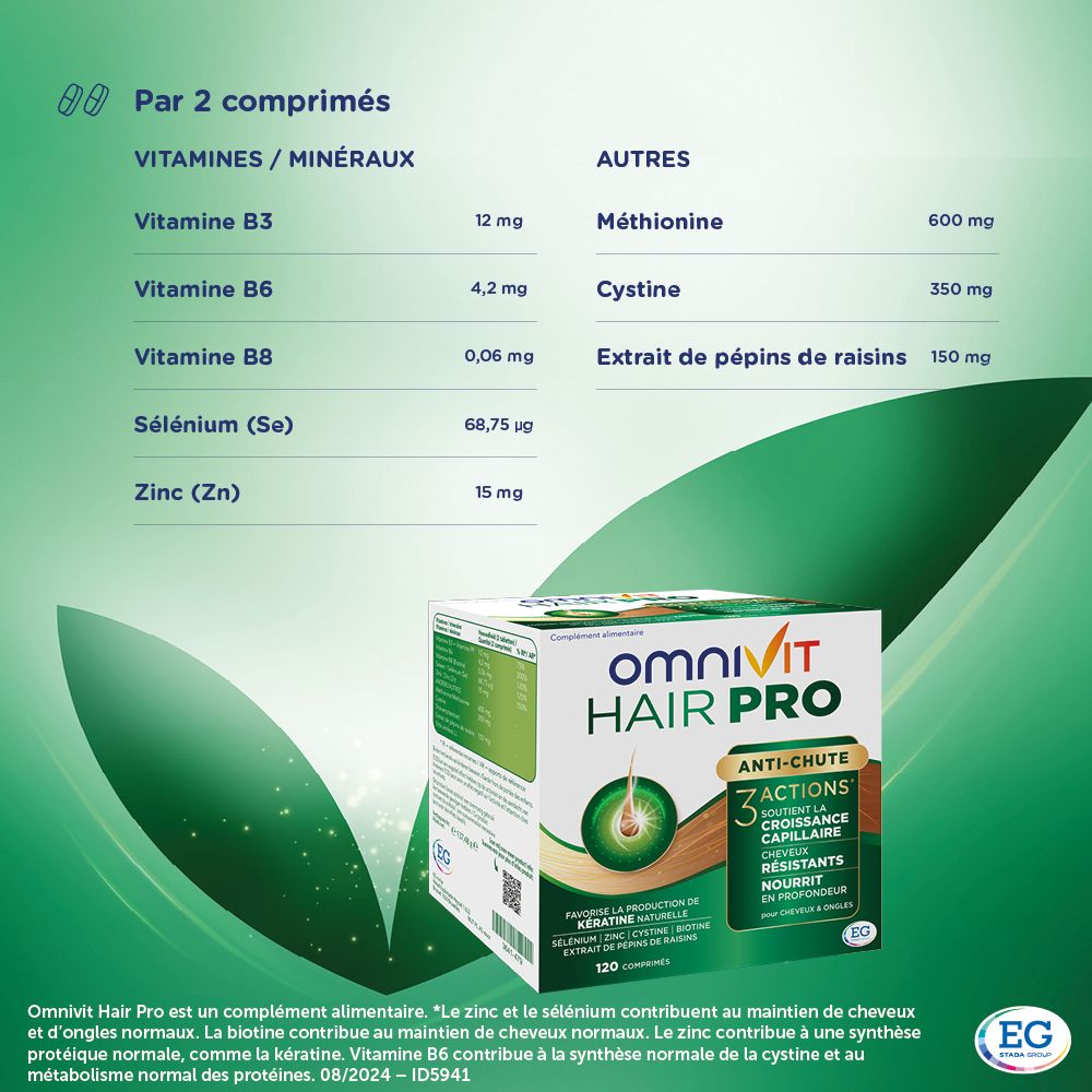 Omnivit Hair Pro | Maintien de Cheveux Sains