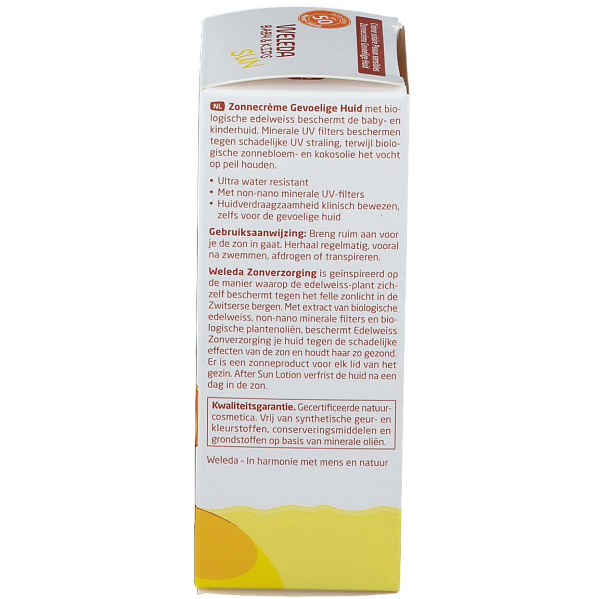 Weleda Baby & Kids Edelweiss Crème Solaire Peaux Sensibles SPF50