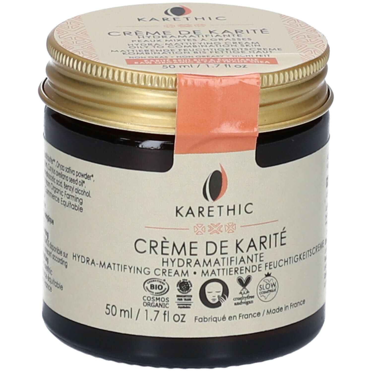 KARETHIC Hydraterende en matterende crème karitéboter Bio