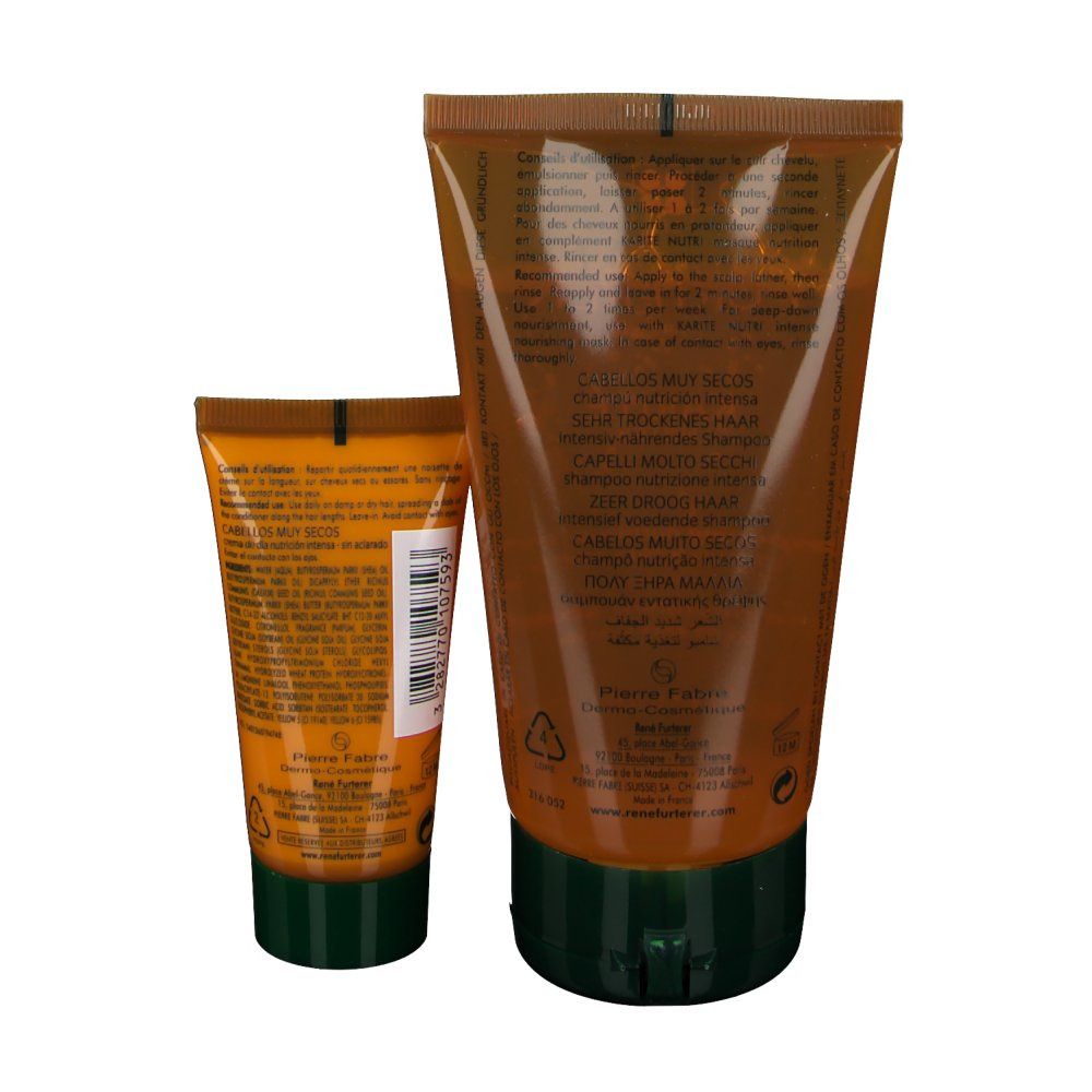 Rene Furterer Karité Nutri Intens Voedende Shampoo + Nutri Intens Voedende Dagcrème Zeer Droog Haar GRATIS
