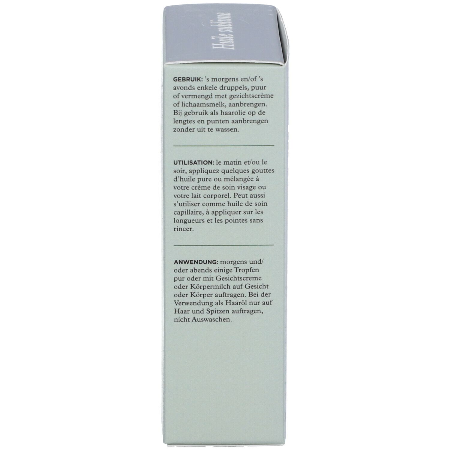 Pureté Bio Huile Sublime Bio