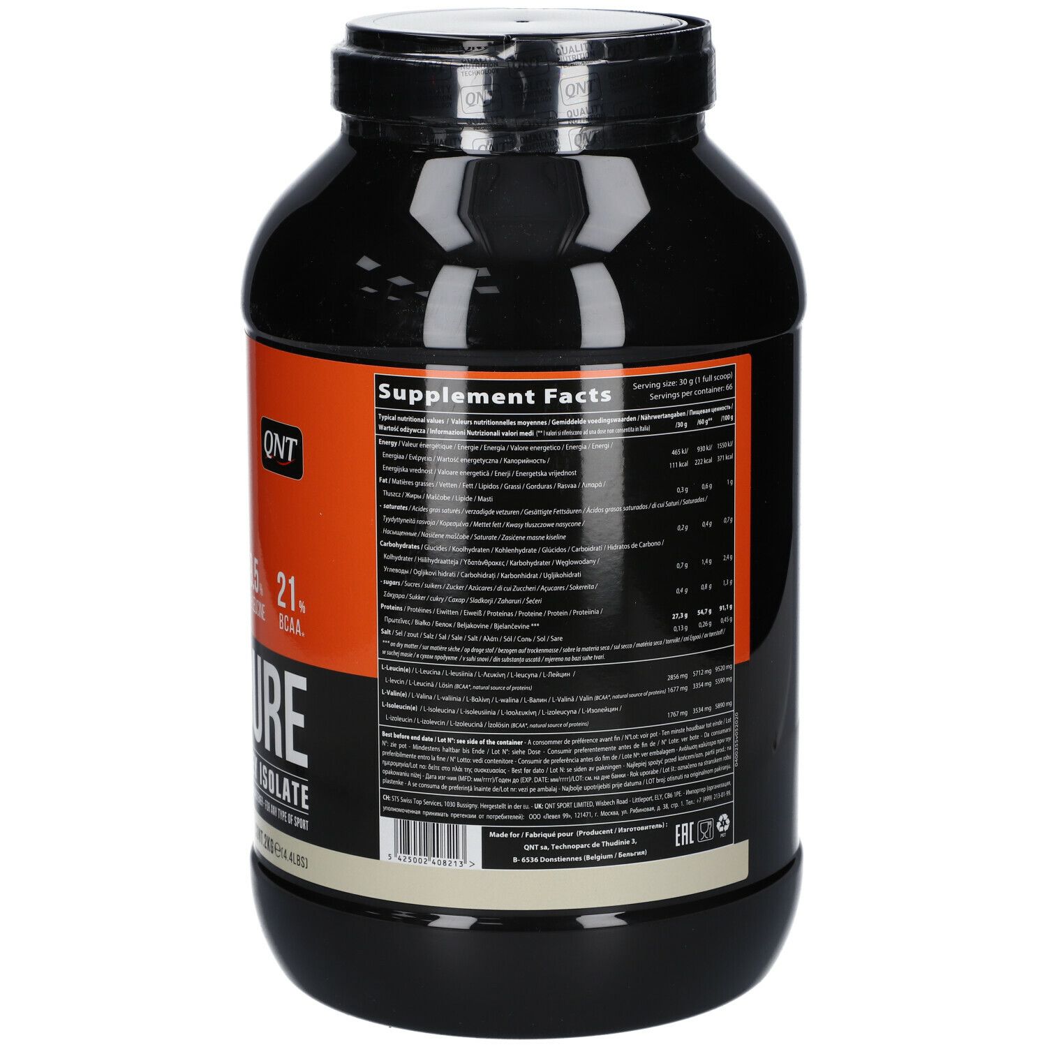 QNT Metapure Zero Carb Chocolat Blanc