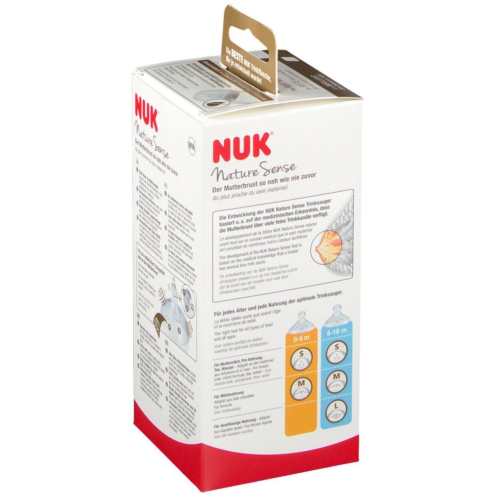 NUK Nature Sense Zuigfles 0-6 Maanden