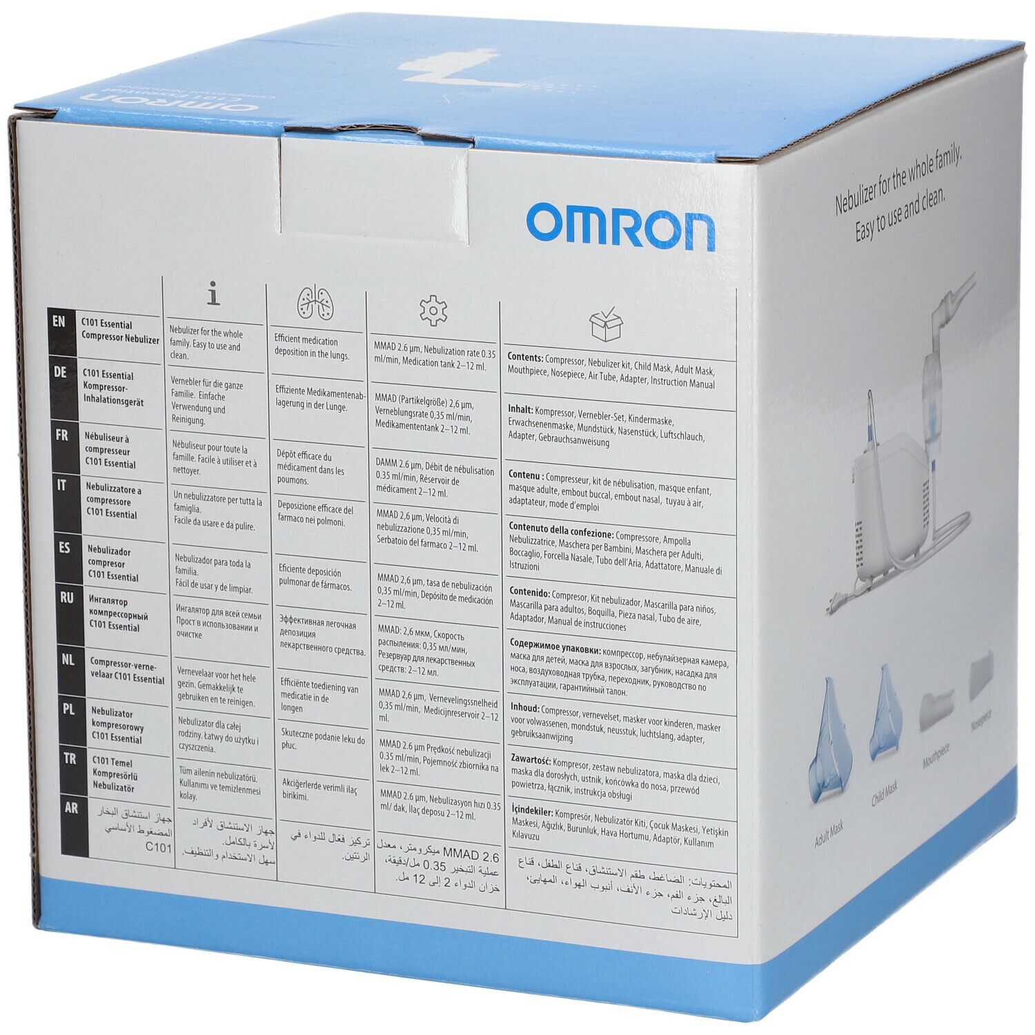 Omron Aerosol C101 Essential Compressor Atomiseur