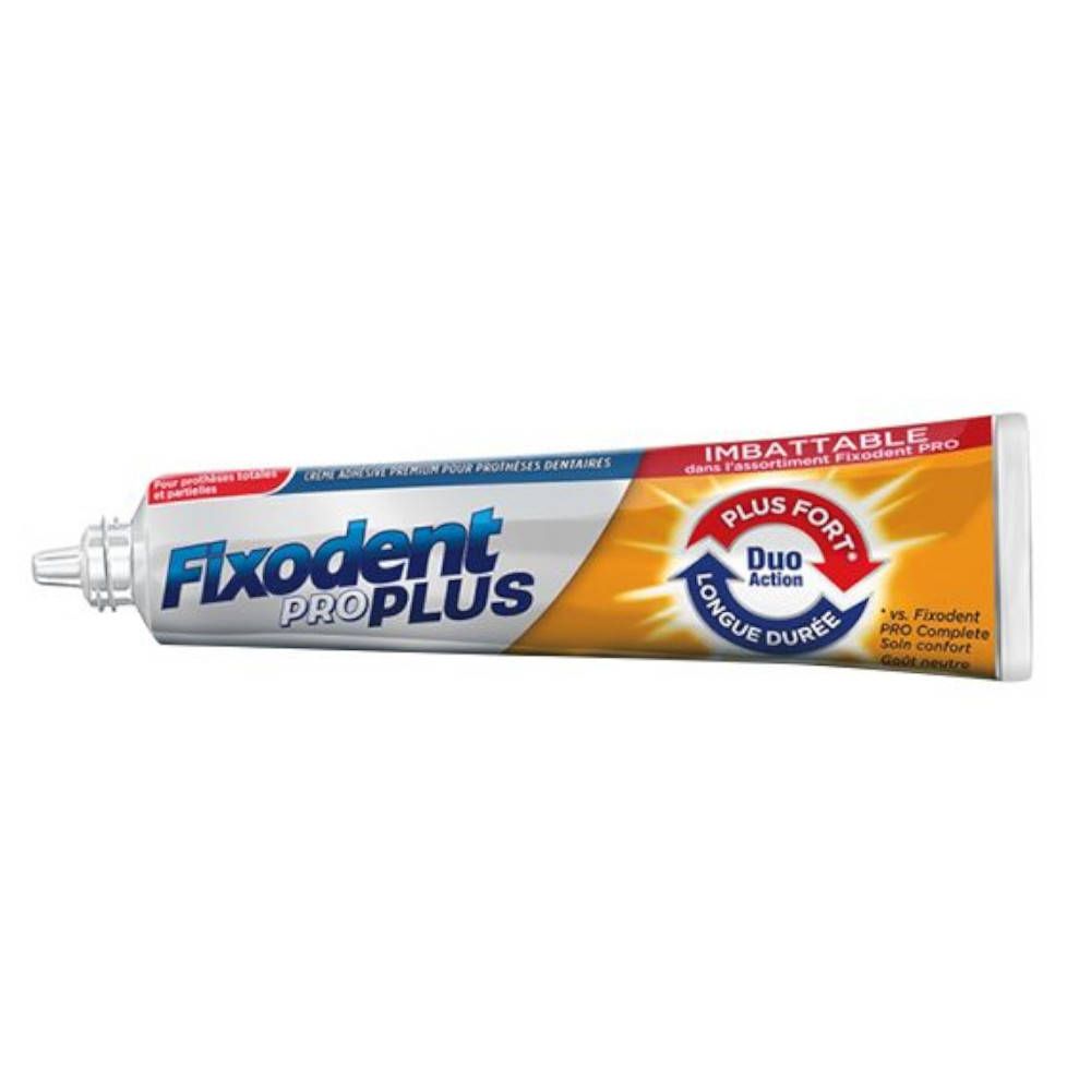 Fixodent Pro Plus Duo Action Crème Adhésive