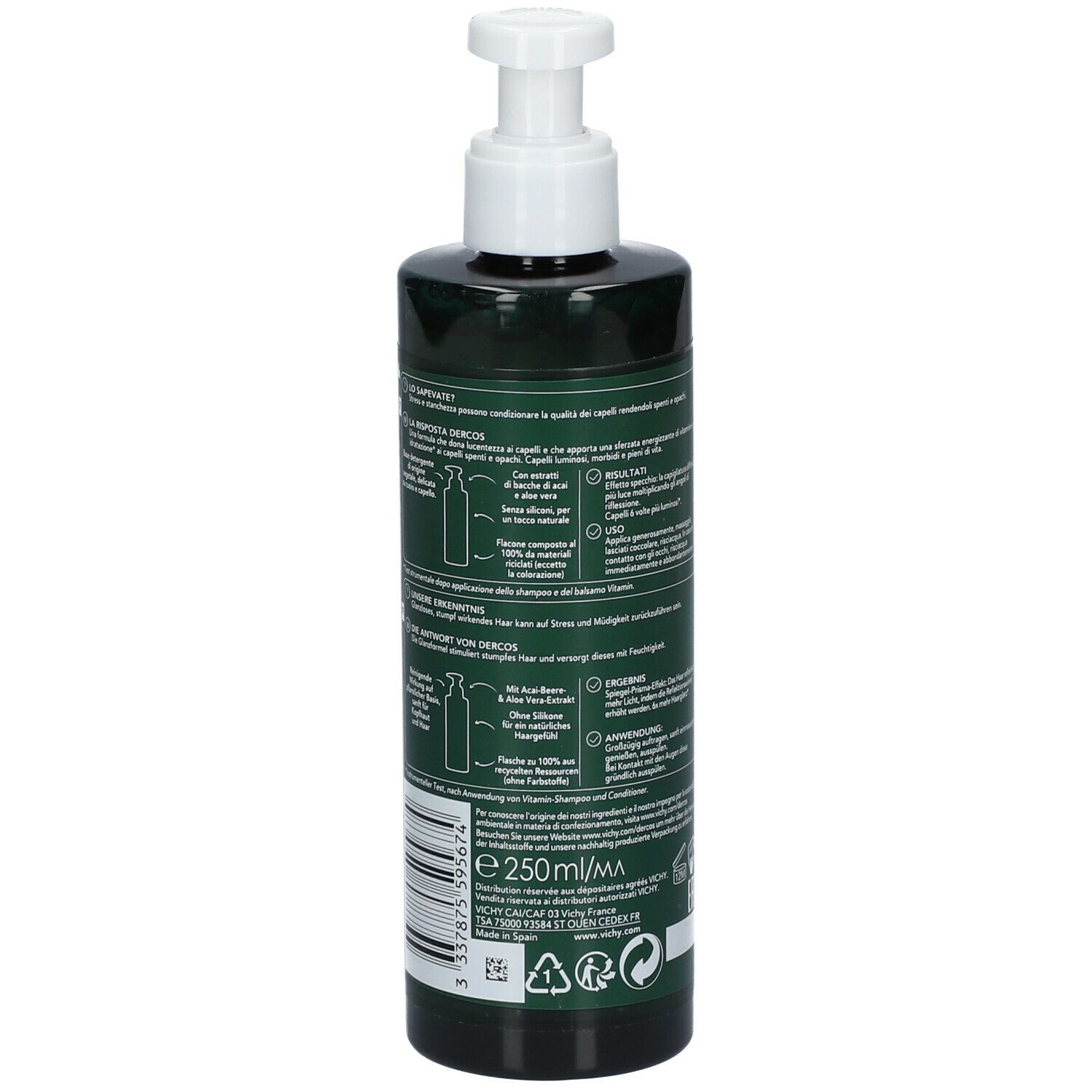 Vichy Dercos Nutrients Vitamin A.C.E. Glans Shampoo