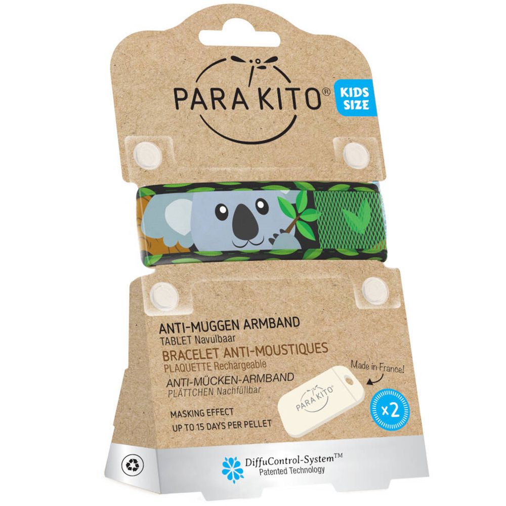 Para'Kito® Anti-Mug Polsband Kids Koala Navulbaar