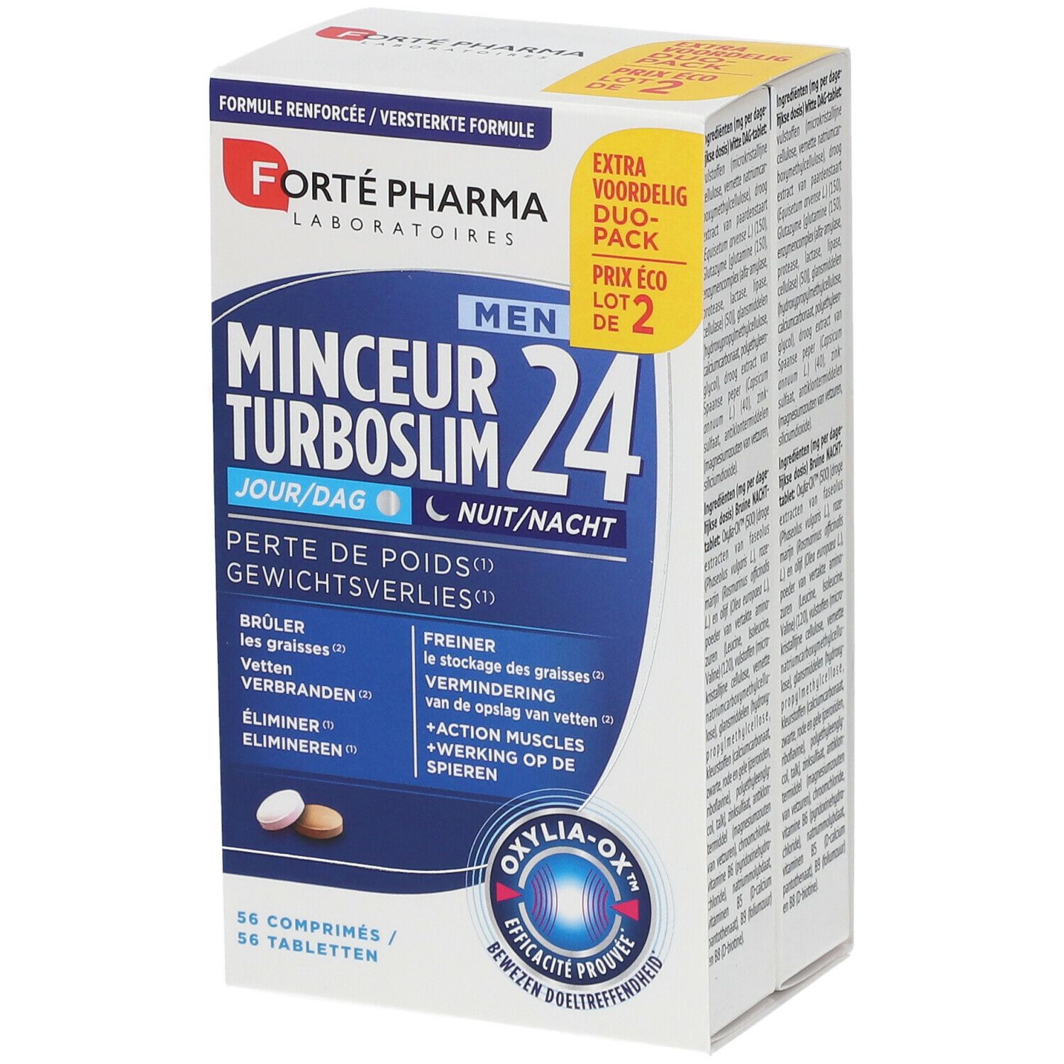 Forté Pharma Turboslim 24 Hommes Jour & Nuit Duopack