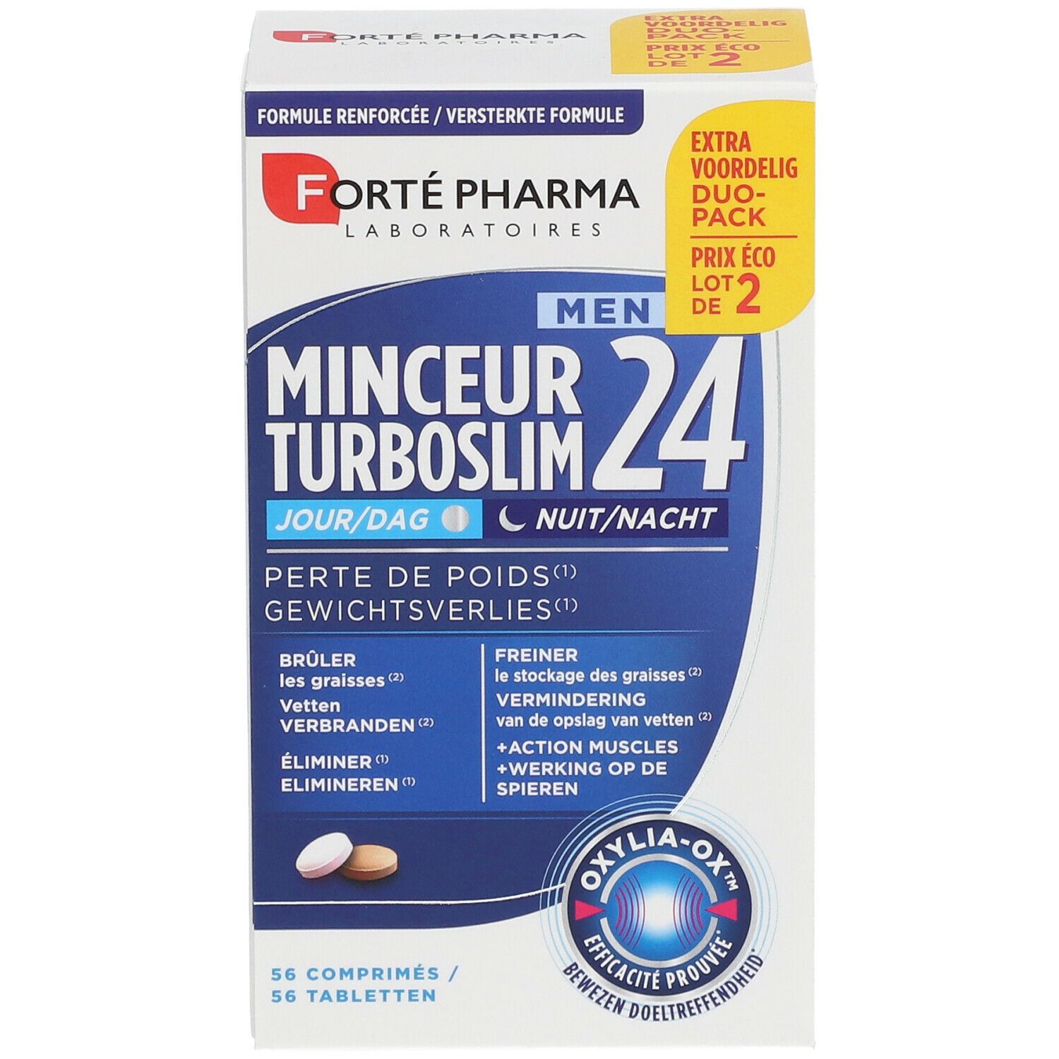 Forté Pharma Turboslim 24 Hommes Jour & Nuit Duopack
